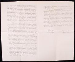 1894 A Csanádvármegyei Honvédegylet tiltakozó levele melyben az Országos Honvédsegélyező Egylet túlk...