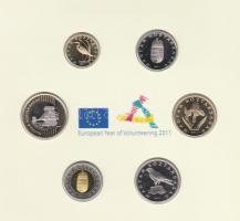 2011. 5Ft-200Ft "Az önkéntesség európai éve 2011" 6klf névértékből álló forgalmi éremszett...