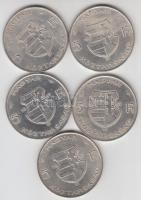 1947. 5Ft Ag "Kossuth" (5x) T:2-