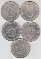 1947. 5Ft Ag "Kossuth" (5x) T:2-