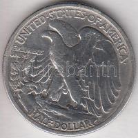 Amerikai Egyesült Államok 1918. 1/2$ Ag "Walking Liberty" T:3 USA 1918. 1/2 Dollar Ag "Walking Liberty" C:F