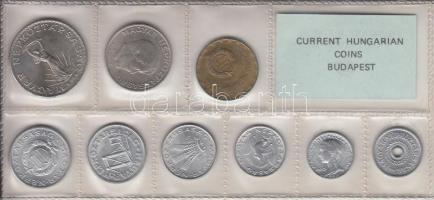 1980. 2f-10Ft 9db klf érmés forgalmi sor fóliatokban T:1