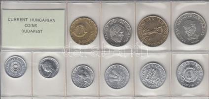 1984. 2f-20Ft 10db klf érmés forgalmi sor fóliatokban T:1