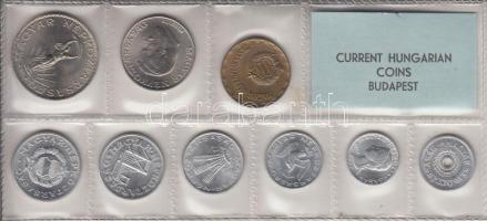 1977. 2f-10Ft 9db klf érmés forgalmi sor fóliatokban T:1