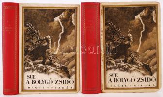 Sue, Eugene: A bolygó zsidó. Regény. Ford. Keleti Gábor, Lányi Viktor és Csetényi Erzsi. I.-II. köt. Biczó András borítójával. Bp. 1930. Dante. 592p.; 498p. Kiadói félvászon-kötésben.