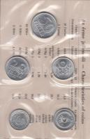 1978. 2f-10Ft 9klf "Magyar Népköztársaság" forgalmi érméi sötétbarna műbőrtokban T:1