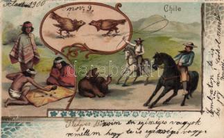 Chile 'Nationalitäten' series litho (b)