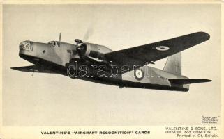 The Vickers-Armstrongs Wellington Ic, British bomber; Valentine´s ´Aircraft Recognition´ cards (description on backside)