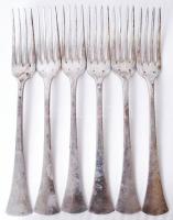 1872-1966 Komplett ezüst (Ag) étkészlet 3 különféle, 800-as tisztaságú, monarchiabeli és magyarorszá...