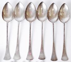 1872-1966 Komplett ezüst (Ag) étkészlet 3 különféle, 800-as tisztaságú, monarchiabeli és magyarorszá...