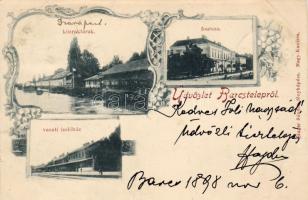 1899 Barcstelep mit Bahnhof