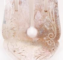 1872-1966 800-as tisztaságú, 8db-os, ezüst (Ag) tálalókészlet monarchiabeli és magyarországi jelzése...