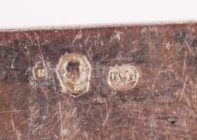 1872-1966 800-as tisztaságú, 8db-os, ezüst (Ag) tálalókészlet monarchiabeli és magyarországi jelzése...