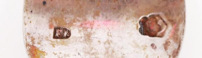 1872-1966 800-as tisztaságú, 8db-os, ezüst (Ag) tálalókészlet monarchiabeli és magyarországi jelzése...