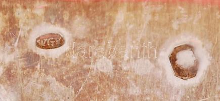 1872-1966 800-as tisztaságú, 8db-os, ezüst (Ag) tálalókészlet monarchiabeli és magyarországi jelzése...