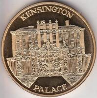 Nagy-Britannia DN "Kensington Palota" aranyozott emlékérem dísztokban tanúsítvánnyal T:PP
...