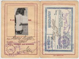 1937 Havas László újpesti footbalista fényképes uszodai belépője