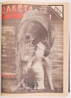 1985 Rakéta, teljes évfolyam, 3 kötetbe kötve, műbőr kötésben