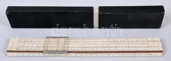 Gamma logarléc eredeti dobozában / 
Slide rule in original box, 30,5x5cm