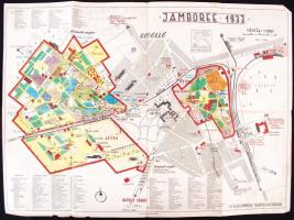 1933 A gödöllői cserkész jamboree térképe /  Map of the Scout Jamboree in Gödöllő, 54,5x40cm