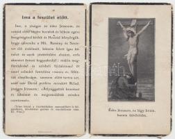 1934 Gróf Széchényi Dénes imakártyája