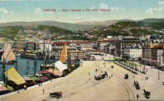 Trieste Carciotti port and Station street