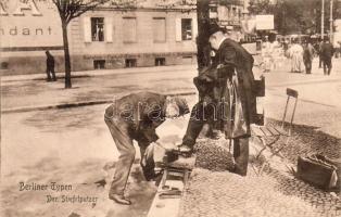 Berliner Typen Stiefelputzer