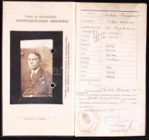 1924 Posta- és távirdakiadói személyazonossági igazolvány