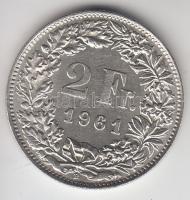Svájc 1961. 2Fr Ag "Helvetia" T:1 tanúsítvánnyal
Switzerland 1961. 2 Francs Ag "Helve...
