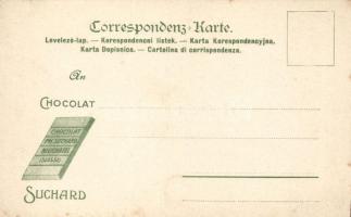 Zagreb, Agram, Chocolat Suchard litho