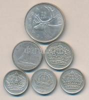 Kanada 1968H 25c Ag "II. Erzsébet" + 1965. 10c Ag "II. Erzsébet" + Svédország 19...