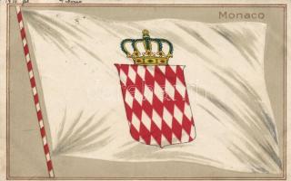 Monaco / National flag of Monaco, HGZ & Co. No. 14955. Emb. litho (EK)