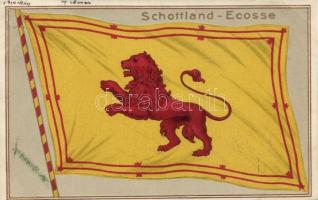 Schottland / Ecosse / National flag of Scotland, HGZ & Co. No. 11662. Emb. litho (EK)