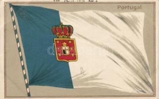 Portugal / National flag of Portugal, HGZ & Co. No. 14968. Emb. litho (EK)
