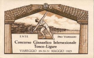 1925 Viareggio, Gymnastic Championship litho (fl)