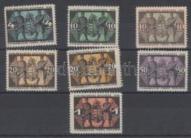 1916 Hadisegélyező Hivatal 7 db segélybélyeg