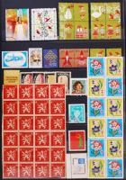 91 db magyar és külföldi levélzáró és segélybélyeg 2 oldalas A4 berakólapon