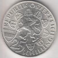 Ausztria 1959. 25Sch Ag "Erzherzog Johann" T:2 Austria 1959. 25 Schilling Ag "Erzherzog Johann" C:XF