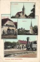 Gencsapáti Donászy Viktor üzlete, Vasútállomás, Szentkút, templom (EB)