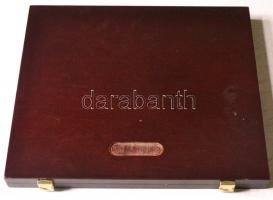 Fa éremtartó doboz 12db érme tárolására, vadonatúj állapotban