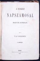 Vas Gereben: A nemzet napszámosai. Magyar korrajz. I-II. köt. Pest, 1857, Emich Gusztáv. Újrakötve, félvászon kötésben, márványozott lapszélekkel (kötés javítva, egyébként jó állapotú)