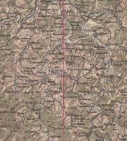 cca 1914 Ungvár katonai térképe, 57x36cm