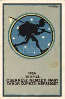 Hungarian scout / 1926. VII.9.-23. Cserkész Nemzeti Nagy Tábor Újpesti Népsziget s: Mátis (Rb)