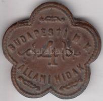 DN. "Budapesti M. K. 4 Állami Hidak" bárca T:2