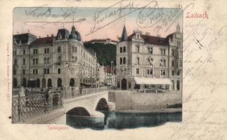 Ljubljana, Laibach, bridge, Hospital street