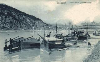 Budapest IX. Pesti alsó rakpart, kikötő, Singhoffer M. József hajója