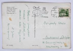 5 db képeslap Bergendy Istvánnak különböző zenésztársaktól