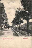 Budapest V. Ferenc József rakpart korzóval (fl)