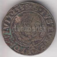 Német Államok / Brandenburg 1538. 1Sgr (Ezüstgaras) Ag "Albert a Fiatalabb" T:3 German states / Brandenburg 1538. 1 Silbergroschen Ag "Albrecht the Younger" C:F