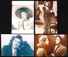 Karády Katalin 4 db fotó. Modern nagyítás